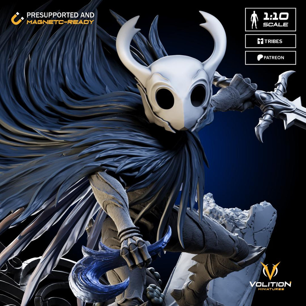 Knight  from Hollow Knight | 1:10 Statue |Highly Detailed| VolitionMiniatures Model | Painted-Unpainted |Diorama