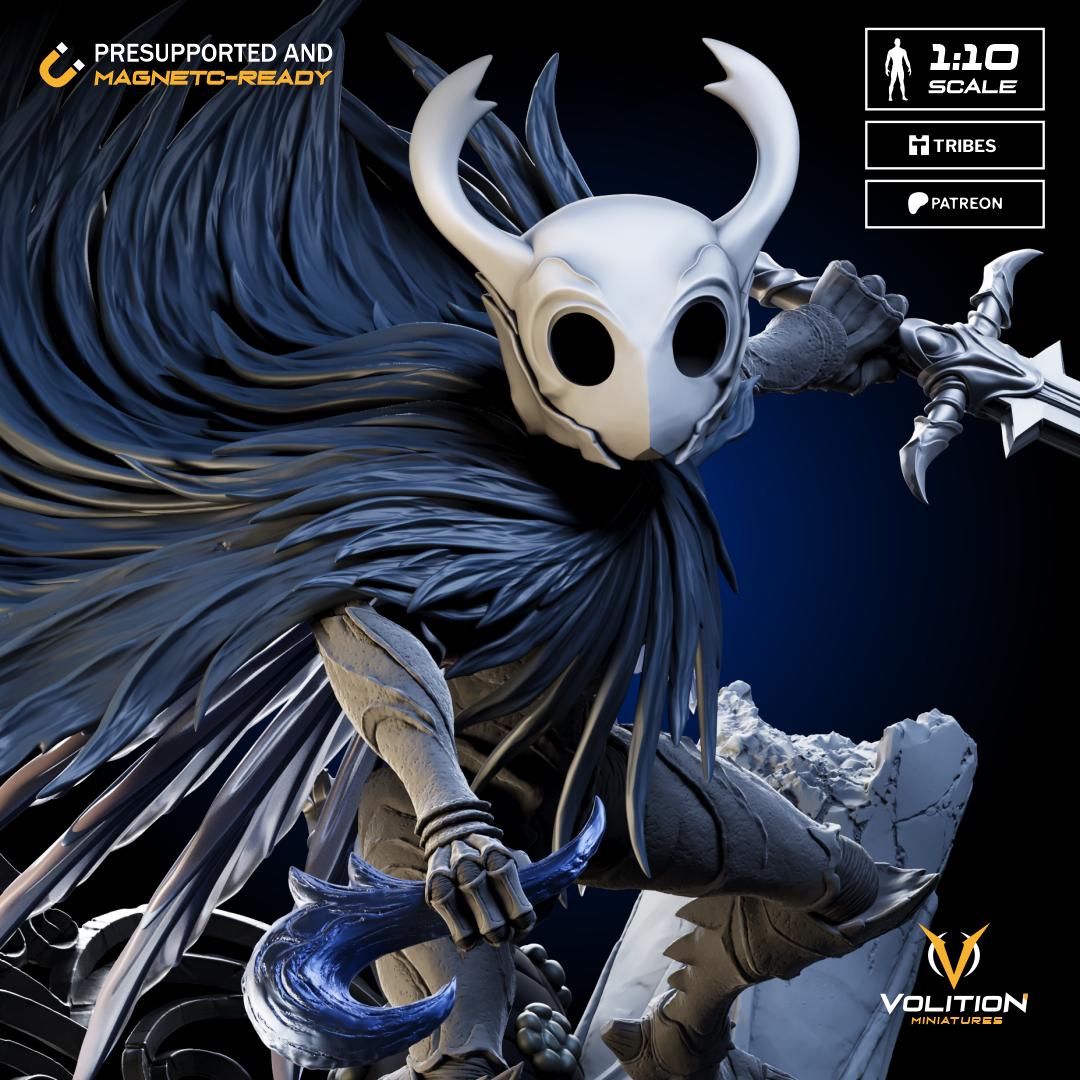 Knight  from Hollow Knight | 1:10 Statue |Highly Detailed| VolitionMiniatures Model | Painted-Unpainted |Diorama