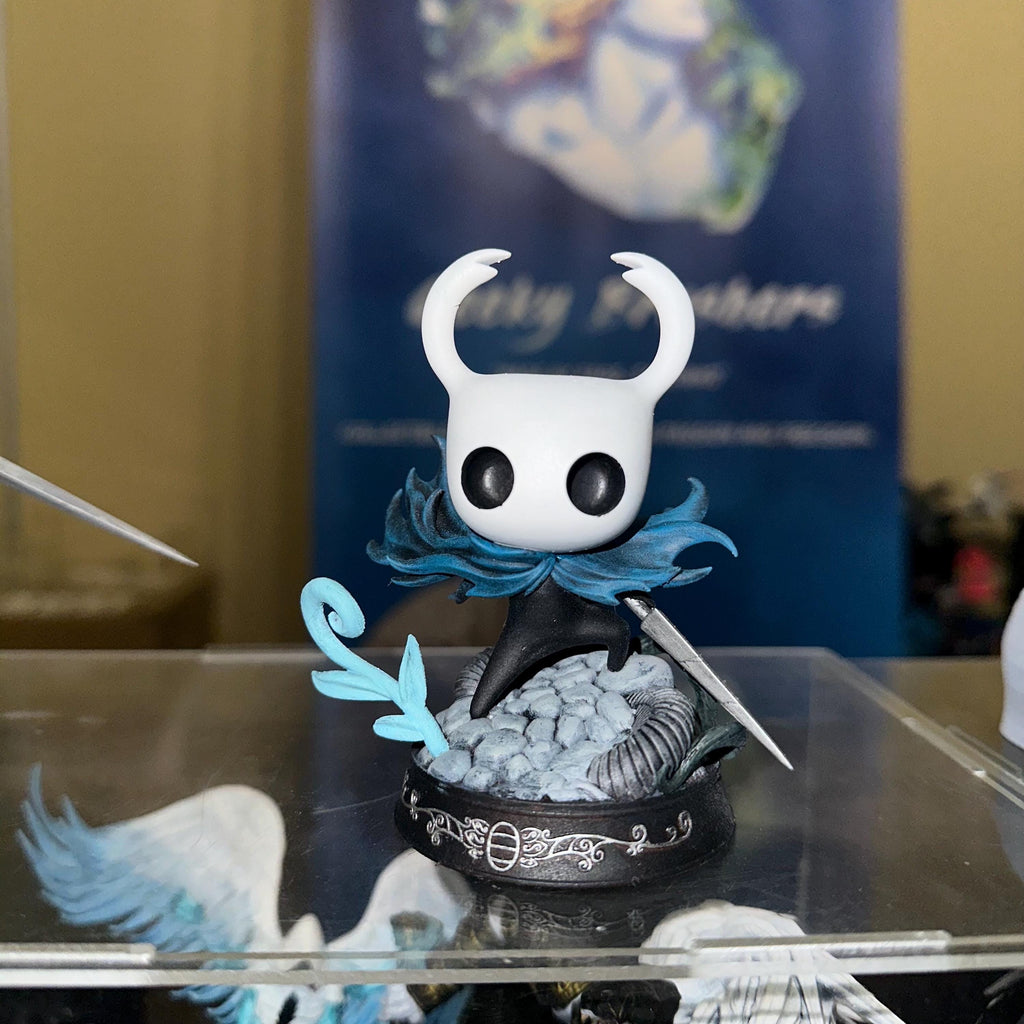 Hollow Knight Figure | Hand-Painted or Unpainted Resin Statue | 75mm & 32mm Scale