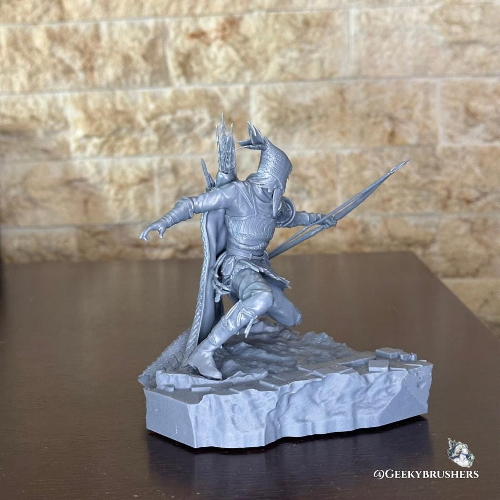 Ironeye Resin Statue | Elden Ring Nightreign | Fromsoftware statue |High-Detail Figure | Handpainted & Unpainted