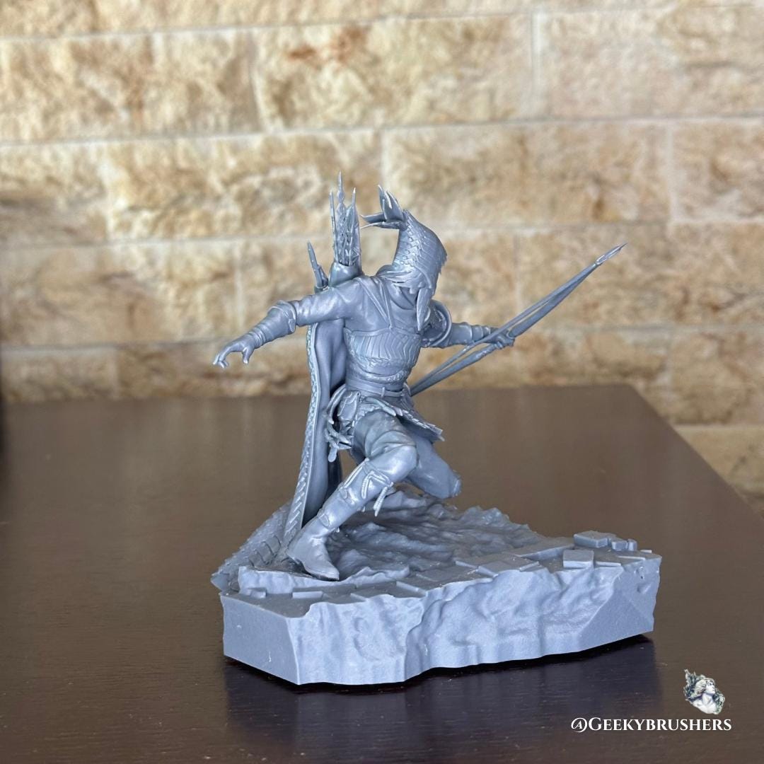 Ironeye Resin Statue | Elden Ring Nightreign | Fromsoftware statue |High-Detail Figure | Handpainted & Unpainted