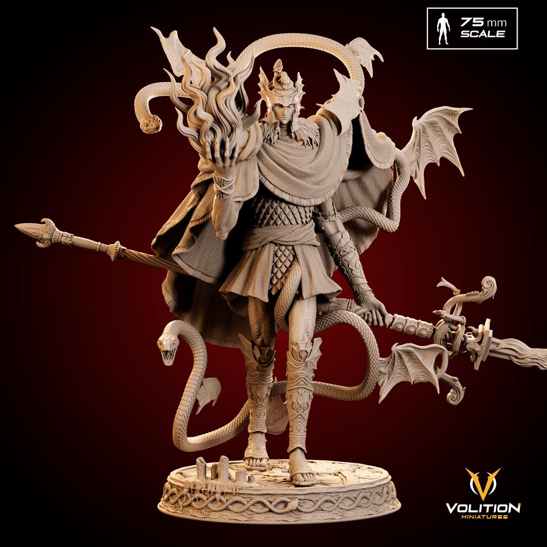 Messmer the Impaler – Phase 1 Figure | Hand-Painted or Unpainted Resin Statue | Elden Ring Collectible | 16K Print | VolitionMiniatures