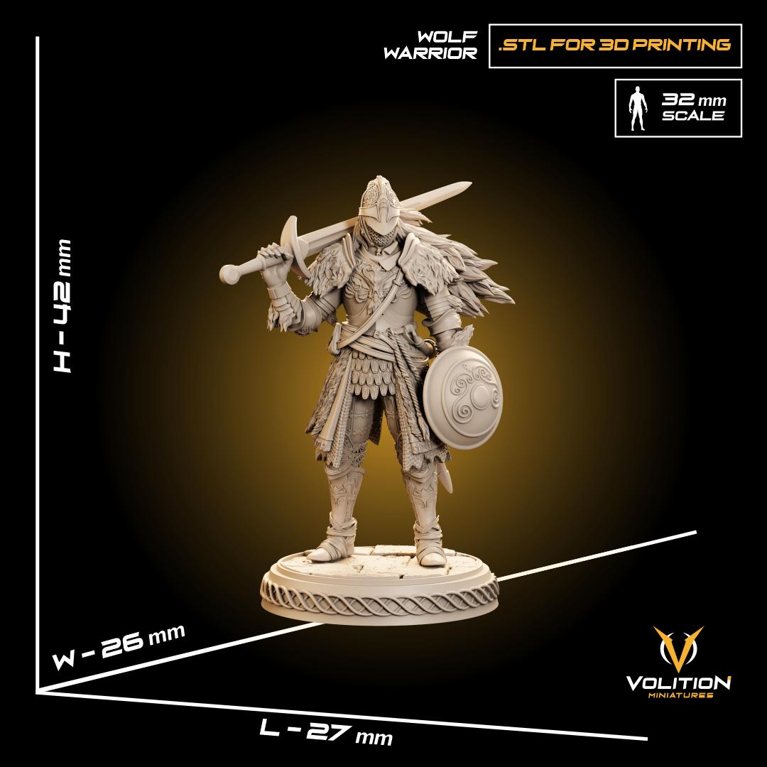 John Tarnished  Miniature & Figure | Hand-Painted or Unpainted Resin Statue | Elden Ring Collectible | 16K Print | VolitionMiniatures
