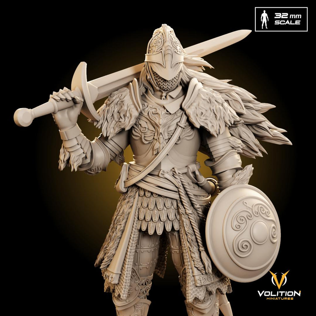 John Tarnished  Miniature & Figure | Hand-Painted or Unpainted Resin Statue | Elden Ring Collectible | 16K Print | VolitionMiniatures