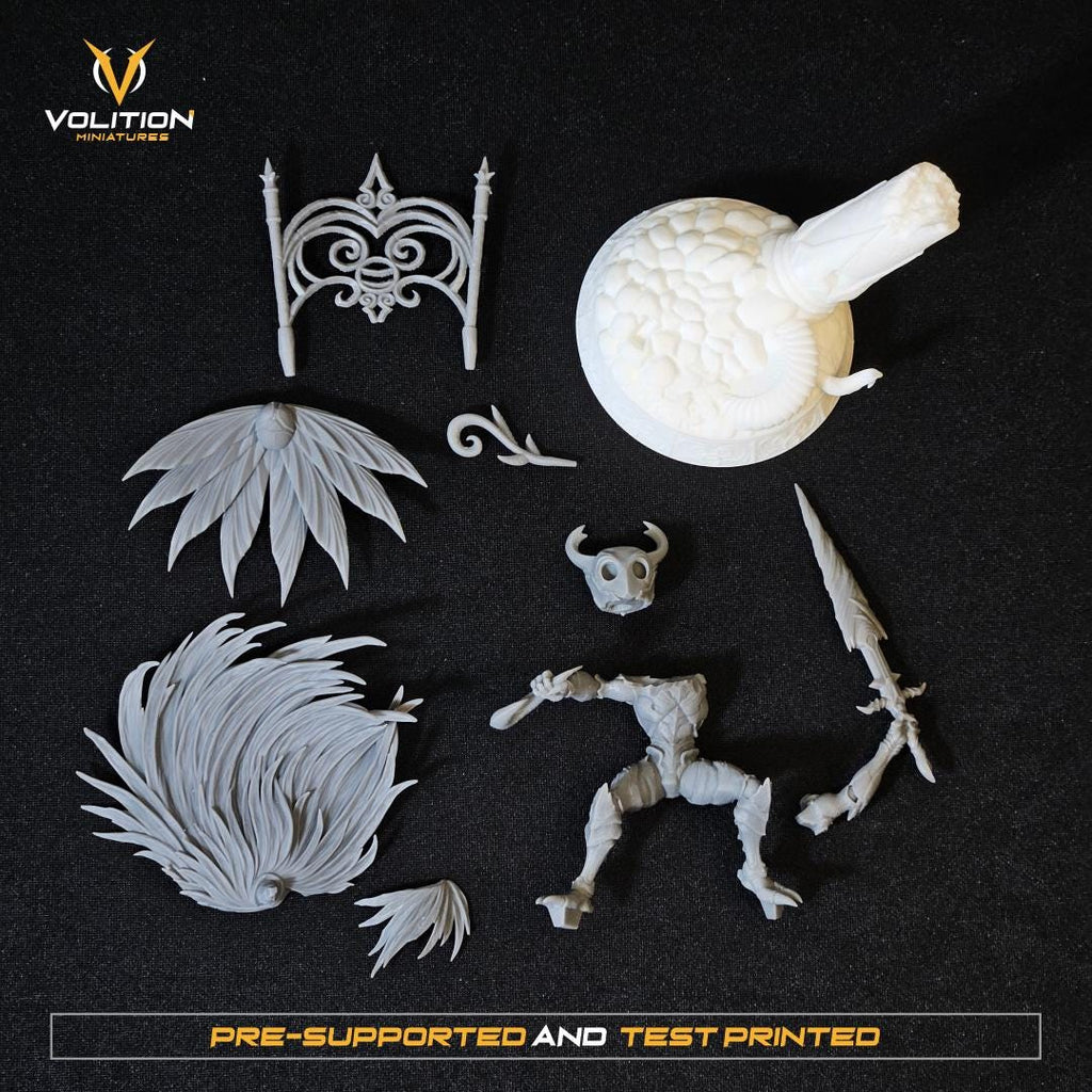 Knight from Hollow Knight | Hollow Knight Resin 75mm Figure|Highly Detailed| VolitionMiniatures Model | Painted & Unpainted |Diorama