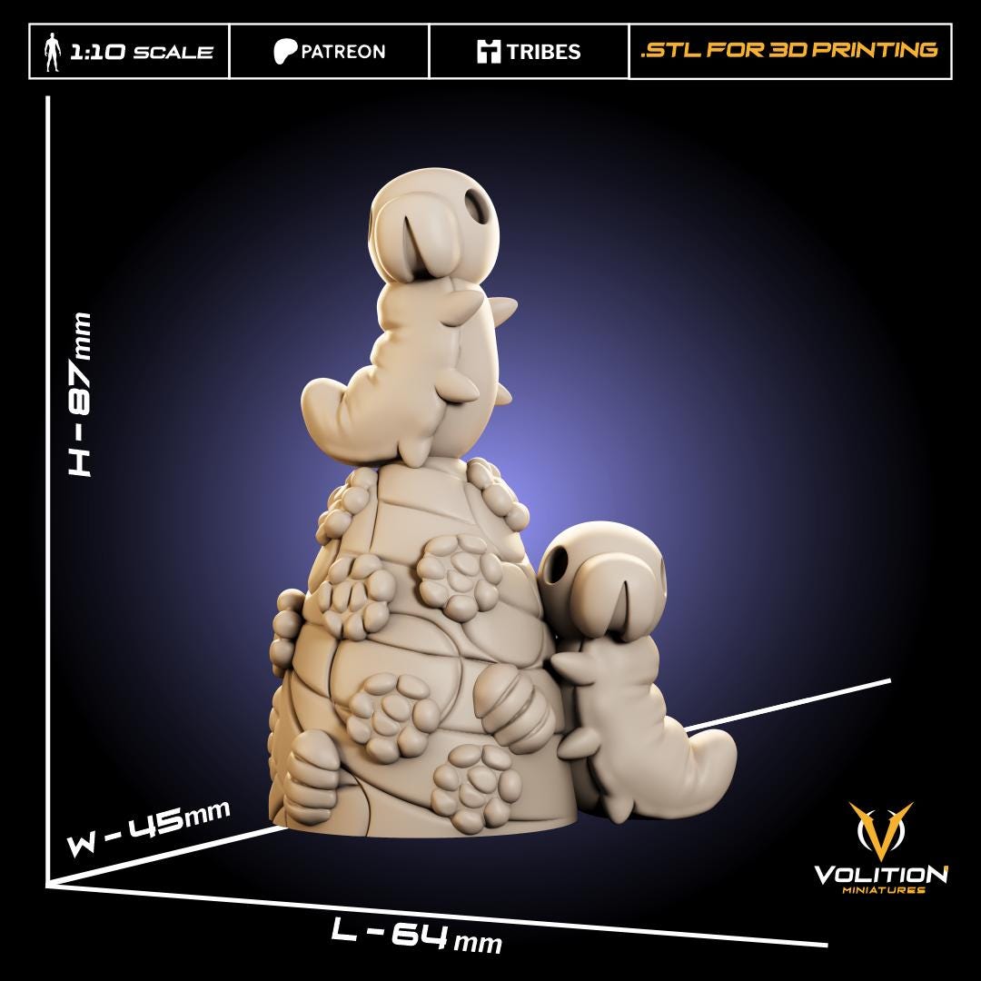 Grubs from Hollow Knight | Hollow Knight Resin 75mm Figure |Highly Detailed| VolitionMiniatures Model | Painted & Unpainted |Diorama