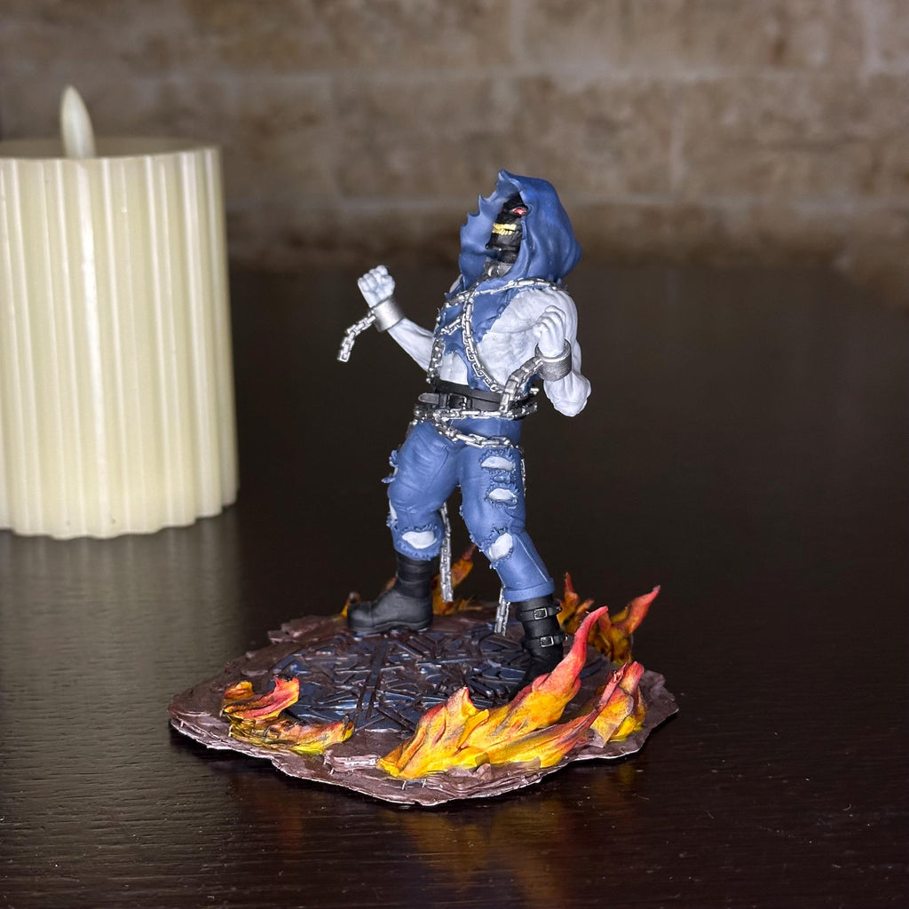 The Guy Figure | Disturbed Mascot Statue | Hand-Painted Heavy Metal Collectible | 3D Printed Resin Model for Rock Fans