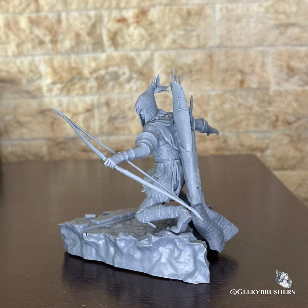 Ironeye Resin Statue | Elden Ring Nightreign | Fromsoftware statue |High-Detail Figure | Handpainted & Unpainted