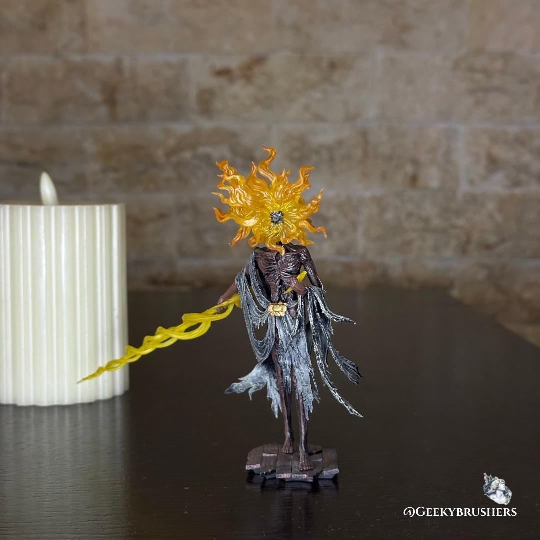 Midra Lord of Frenzied Flame Elden Ring Figure and Glow in the Dark | Shadow of the Erdtree Boss Statue | 3D Printed & Hand Painted