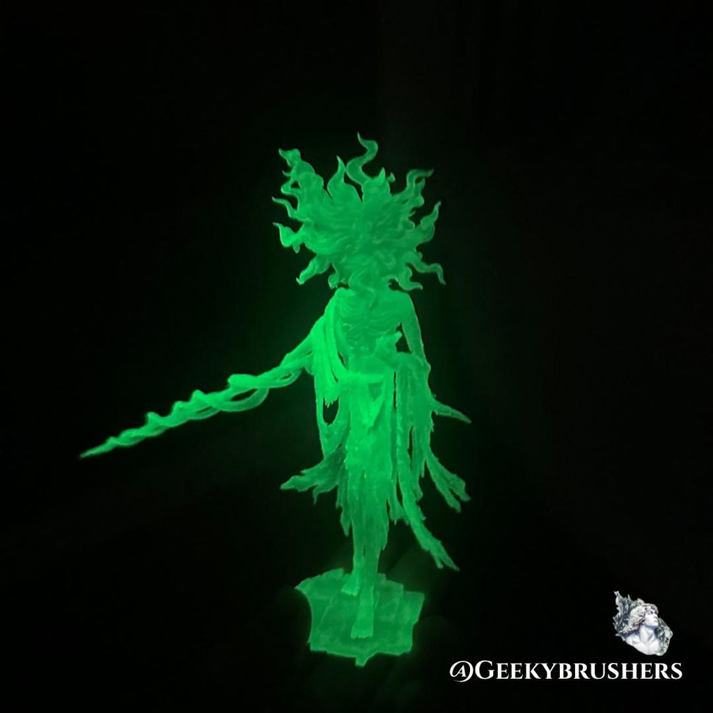 Midra Lord of Frenzied Flame Elden Ring Figure and Glow in the Dark | Shadow of the Erdtree Boss Statue | 3D Printed & Hand Painted