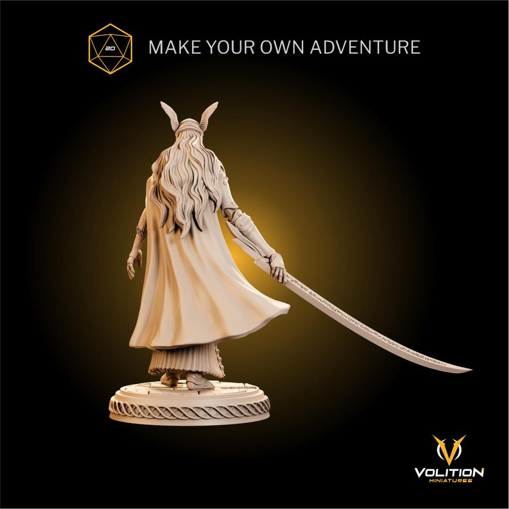 Malenia, Blade of Miquella – Phase 1 Figure | Hand-Painted or Unpainted Resin Statue | Elden Ring Collectible | 16K Print | VolitionMiniatur