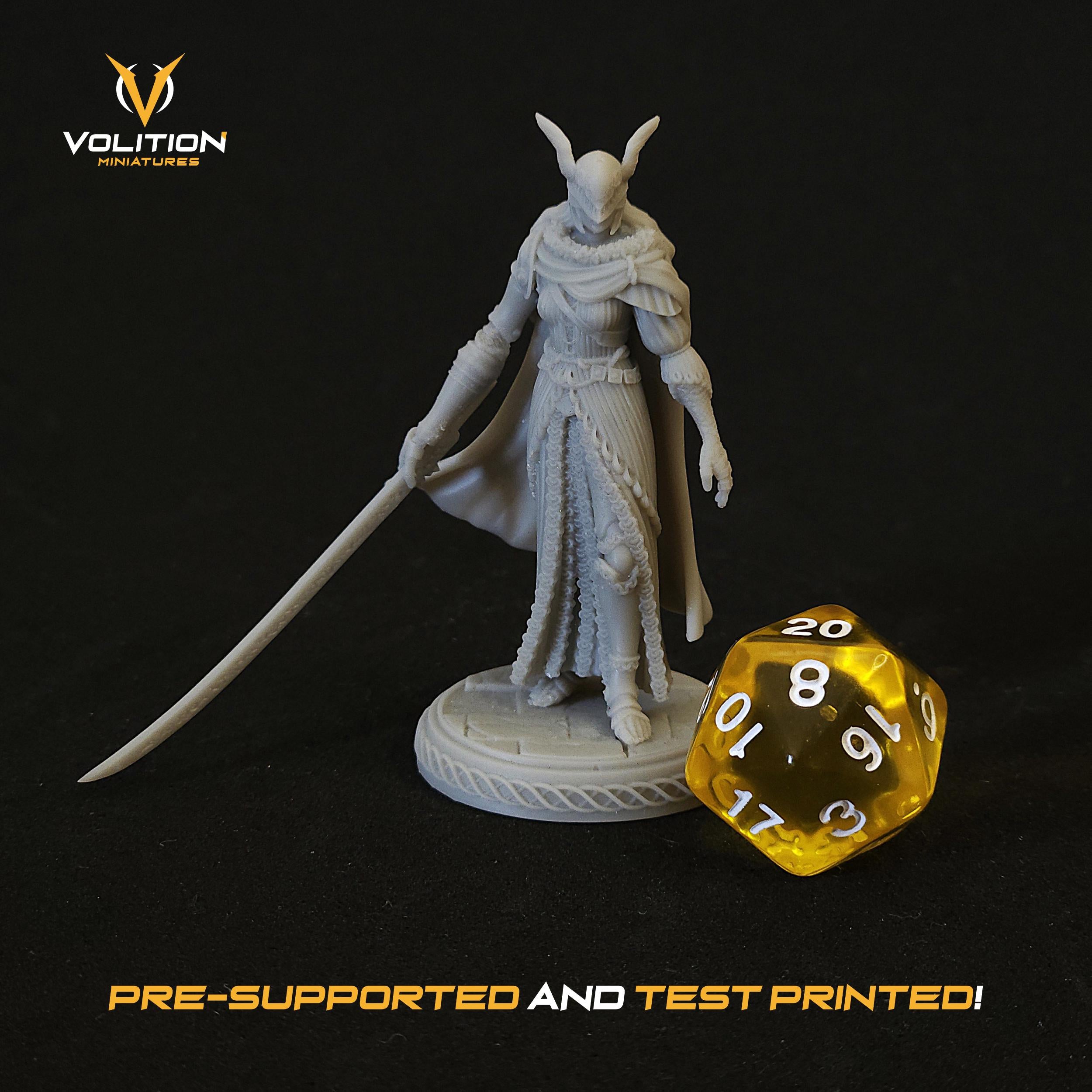 Malenia, Blade of Miquella – Phase 1 Figure | Hand-Painted or Unpainted Resin Statue | Elden Ring Collectible | 16K Print | VolitionMiniatur