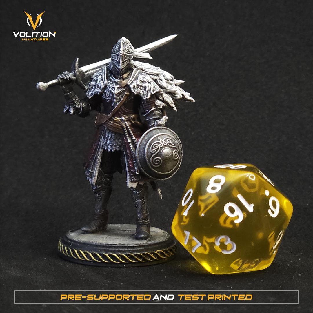 John Tarnished  Miniature & Figure | Hand-Painted or Unpainted Resin Statue | Elden Ring Collectible | 16K Print | VolitionMiniatures