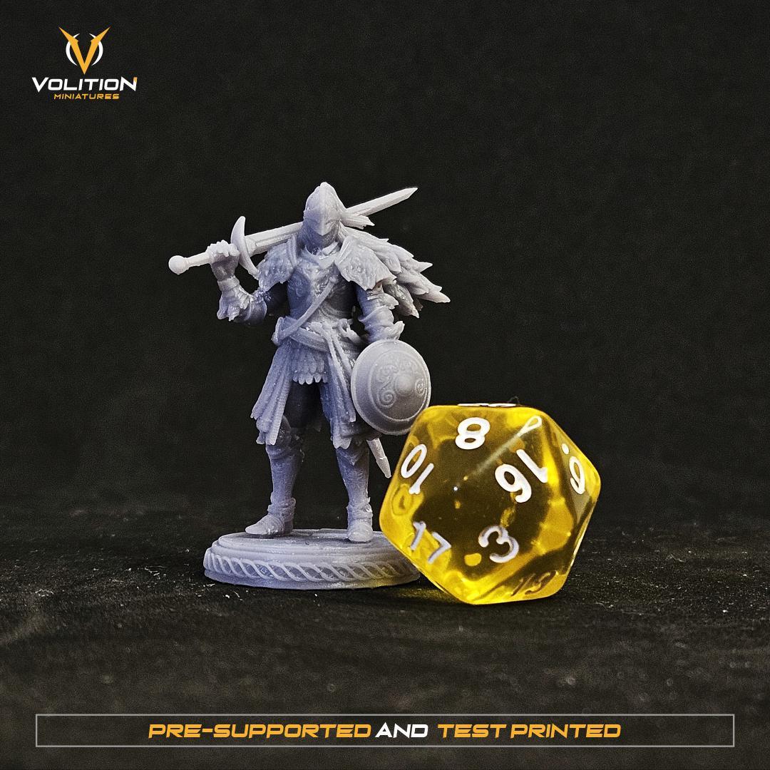 John Tarnished  Miniature & Figure | Hand-Painted or Unpainted Resin Statue | Elden Ring Collectible | 16K Print | VolitionMiniatures