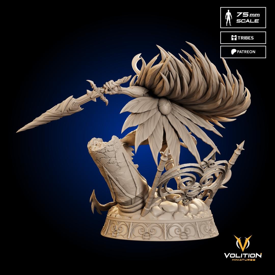 Knight from Hollow Knight | Hollow Knight Resin 75mm Figure|Highly Detailed| VolitionMiniatures Model | Painted & Unpainted |Diorama