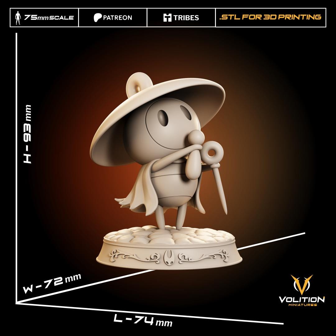 Sherma Figure from Silksong | Handmade Resin statue  | Highly Detailed | VolitionMiniatures Model | Painted & Unpainted |Diorama
