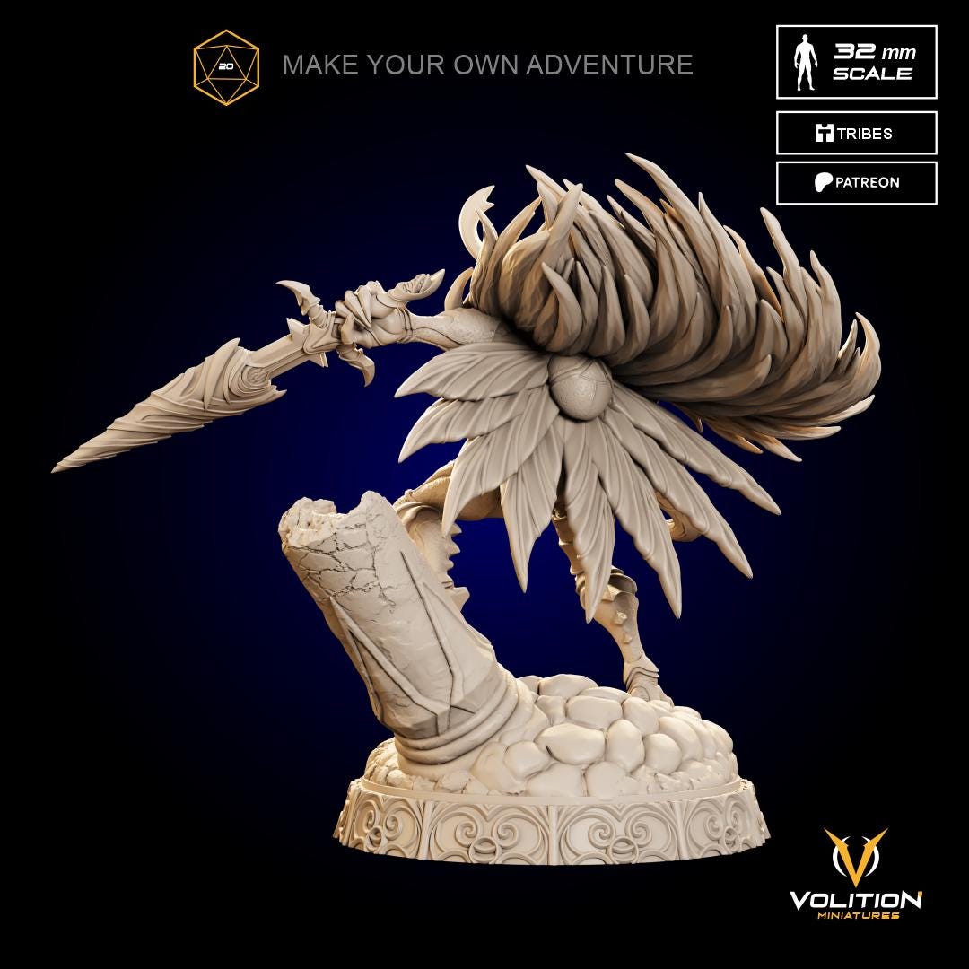 Knight Miniature from Hollow Knight| Hollow Knight Resin 32mm Figurine |Highly Detailed| VolitionMiniatures Model | Painted & Unpainted |