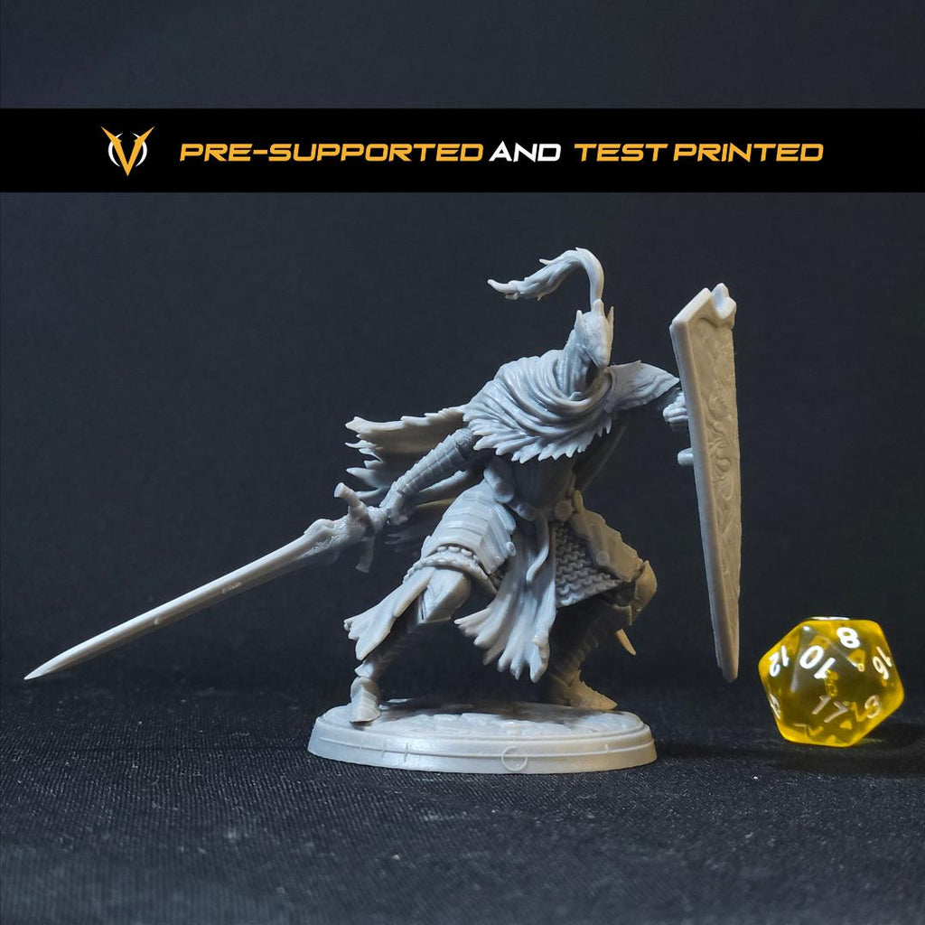 Artorias of the Abyss Miniature & Figure | Dark Souls |Hand-Painted or Unpainted Resin Statue Fan art| 16K Print | VolitionMiniatures