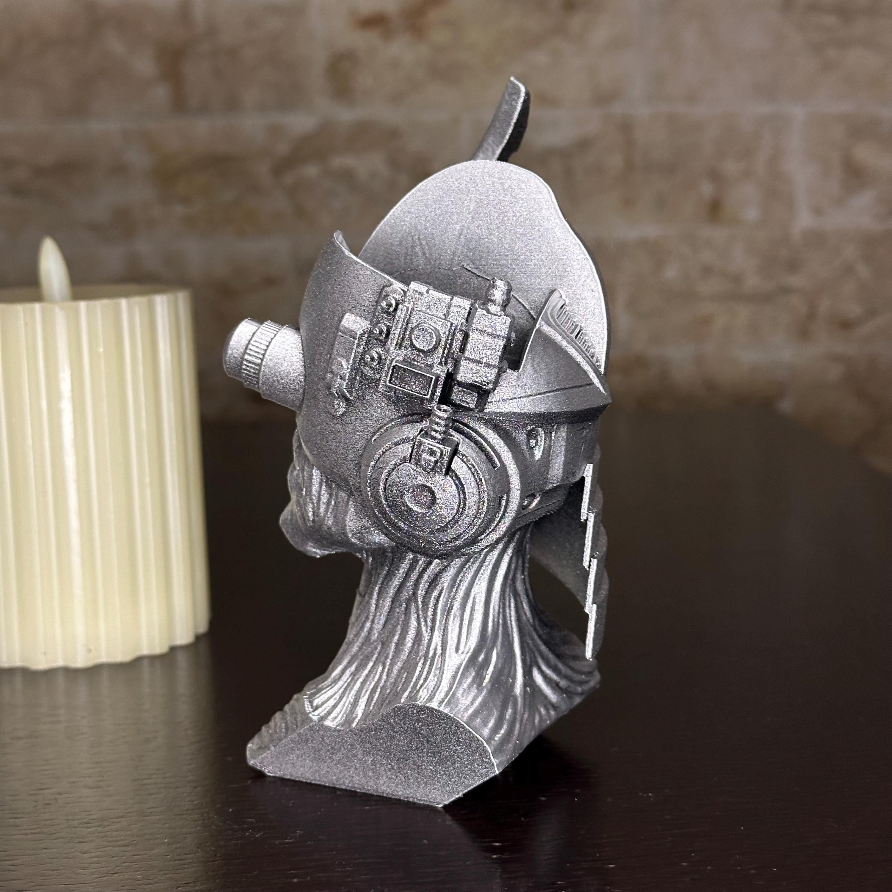Future Past Eddie Iron Maiden Bust | Hand-Painted Heavy Metal Collectible Statue Bust | 3D Printed Model for Rock Fans| FANART|