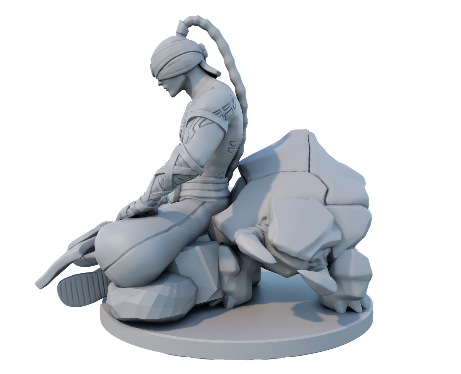 Lee Sin 3D Printed Figure