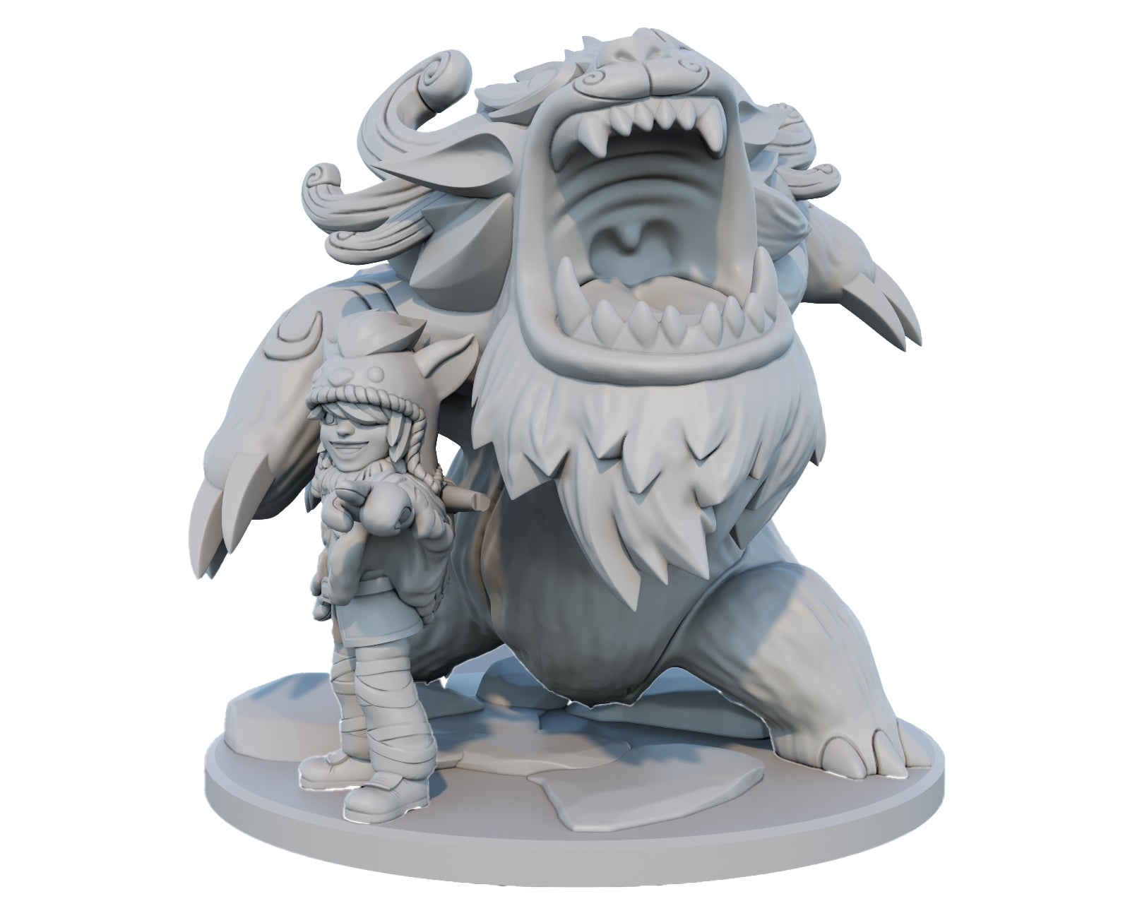 Nunu and Willump 3D Printed Figure