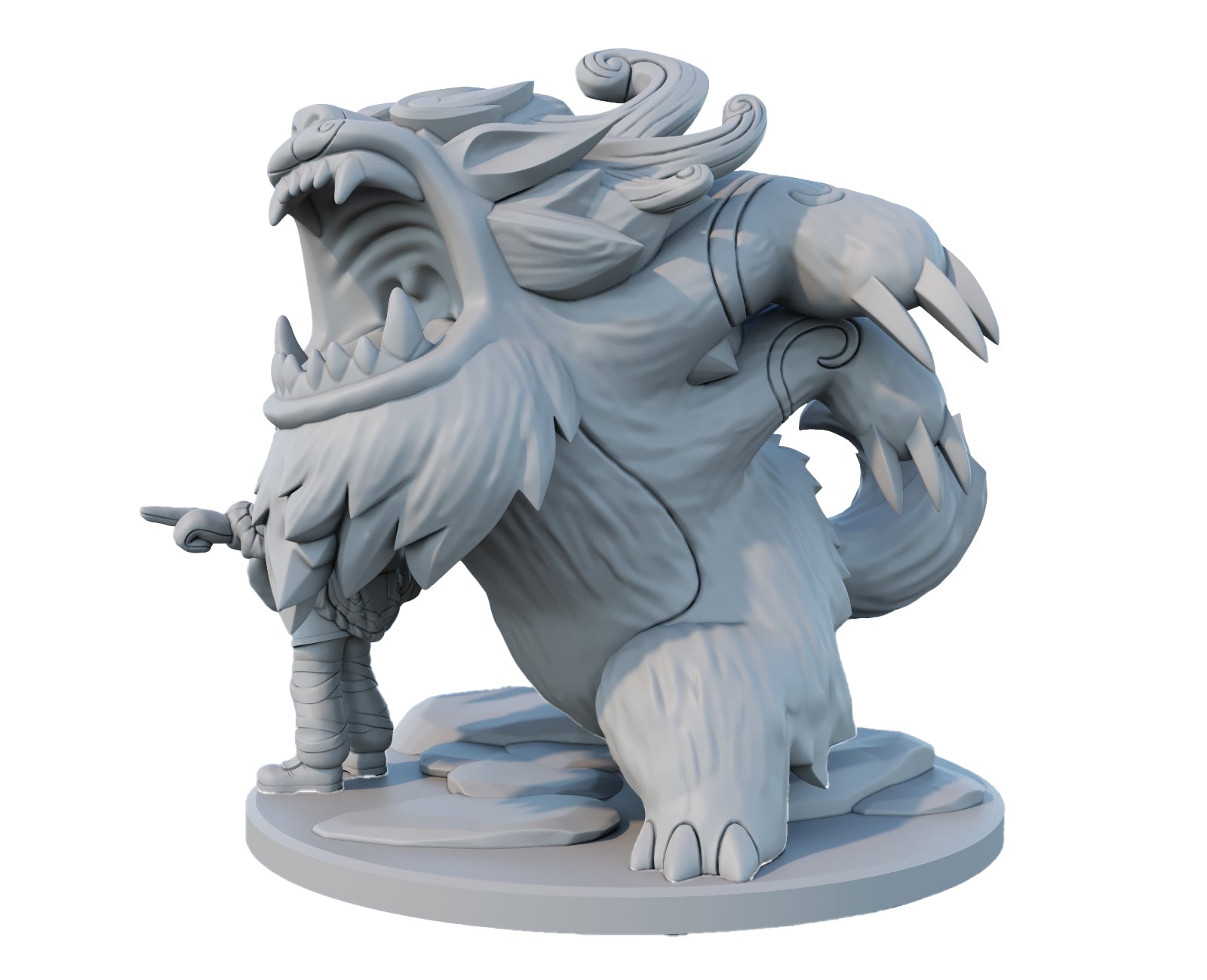 Nunu and Willump 3D Printed Figure