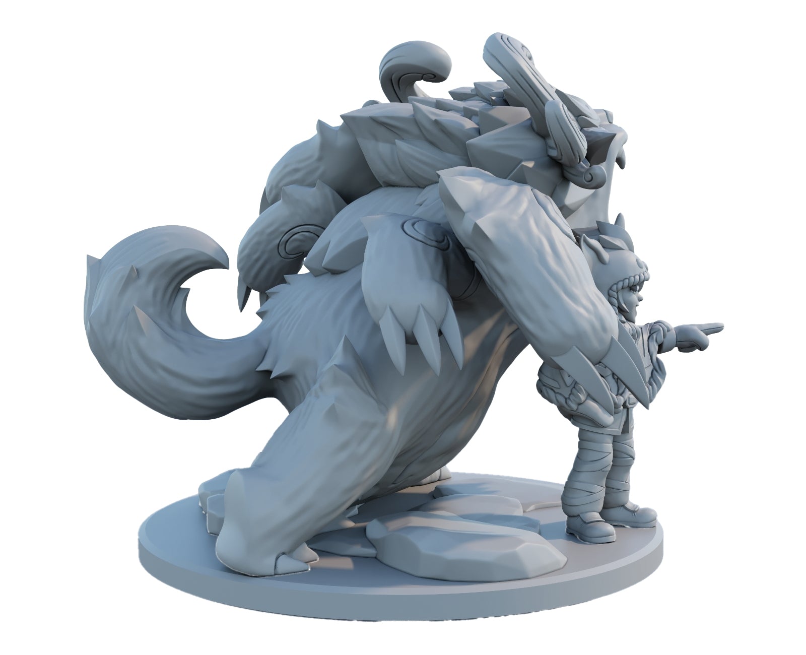 Nunu and Willump 3D Printed Figure