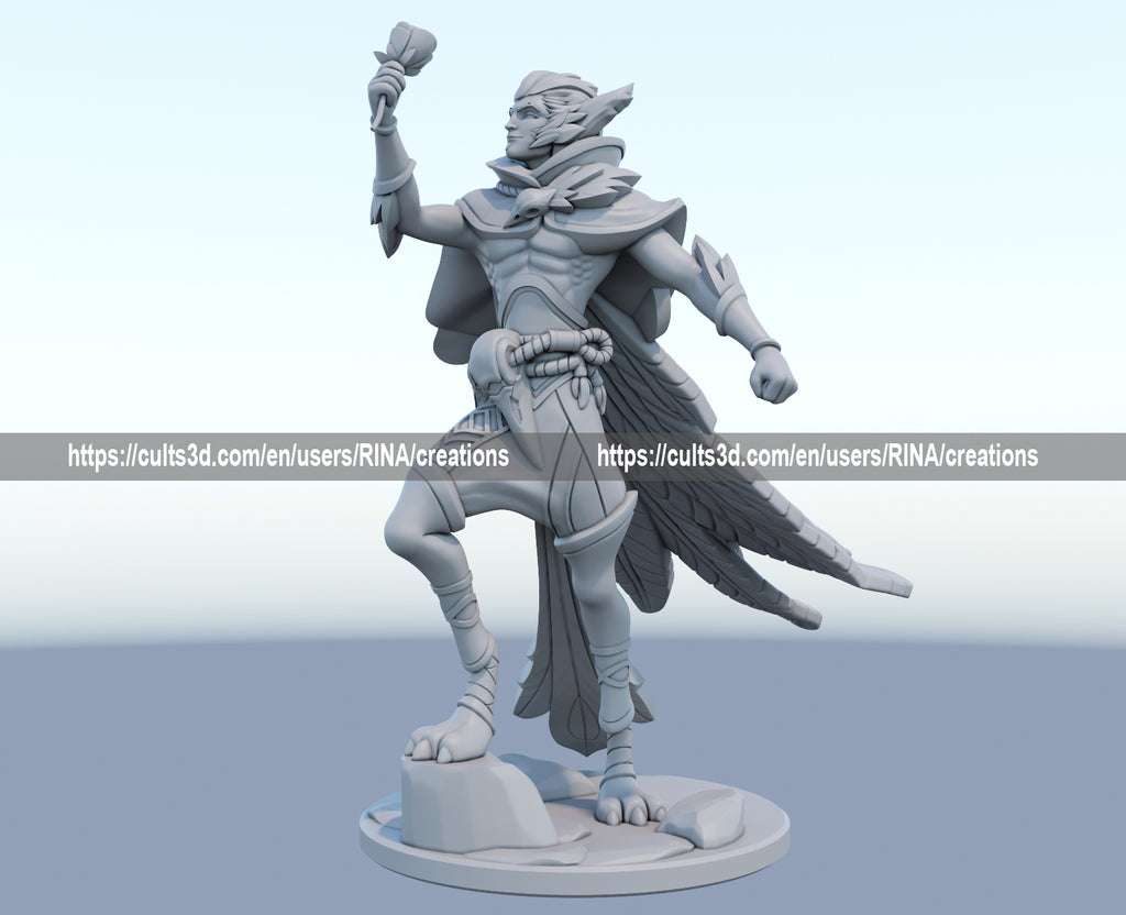 Rakan 3D Printed Figure