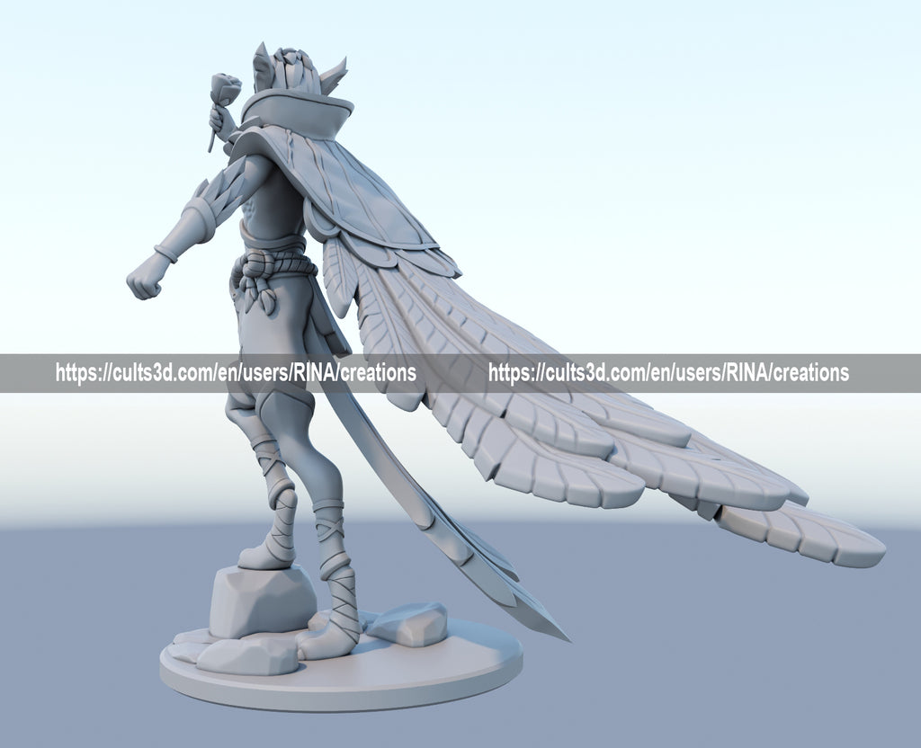 Rakan 3D Printed Figure