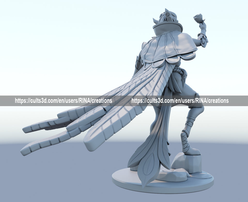 Rakan 3D Printed Figure