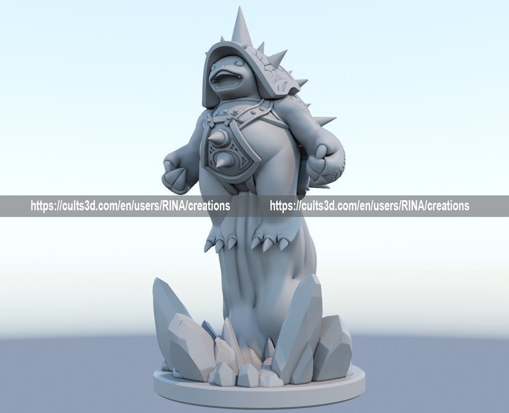 Rammus 3D Printed Figure