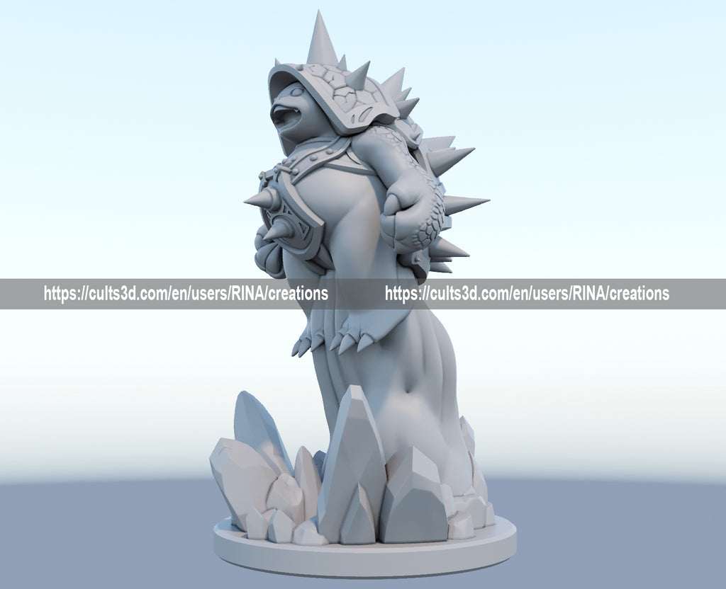 Rammus 3D Printed Figure
