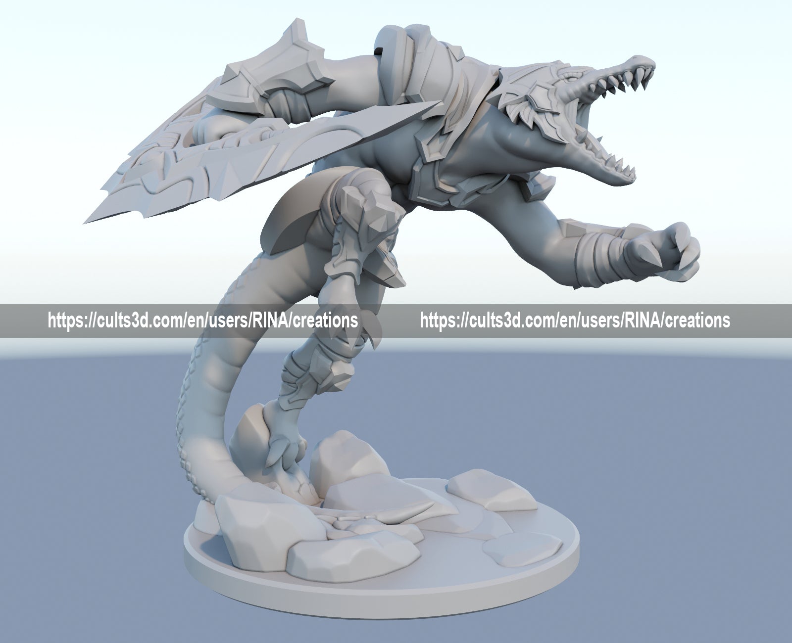 Renekton 3D Printed Figure