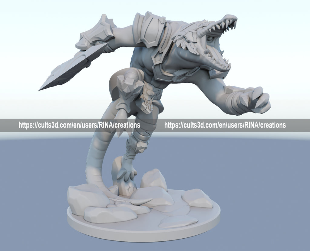 Renekton 3D Printed Figure