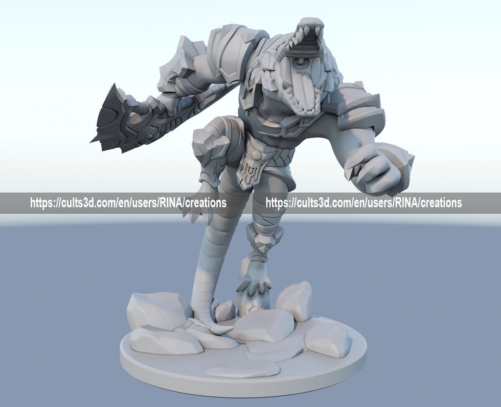 Renekton 3D Printed Figure