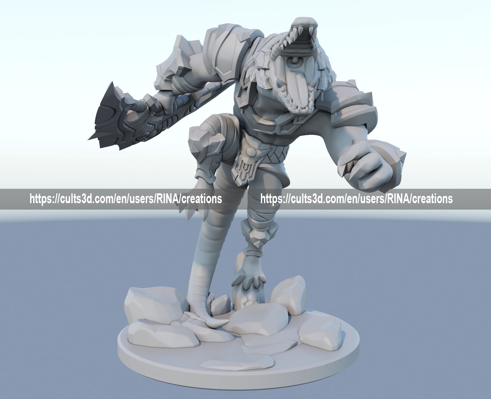 Renekton 3D Printed Figure