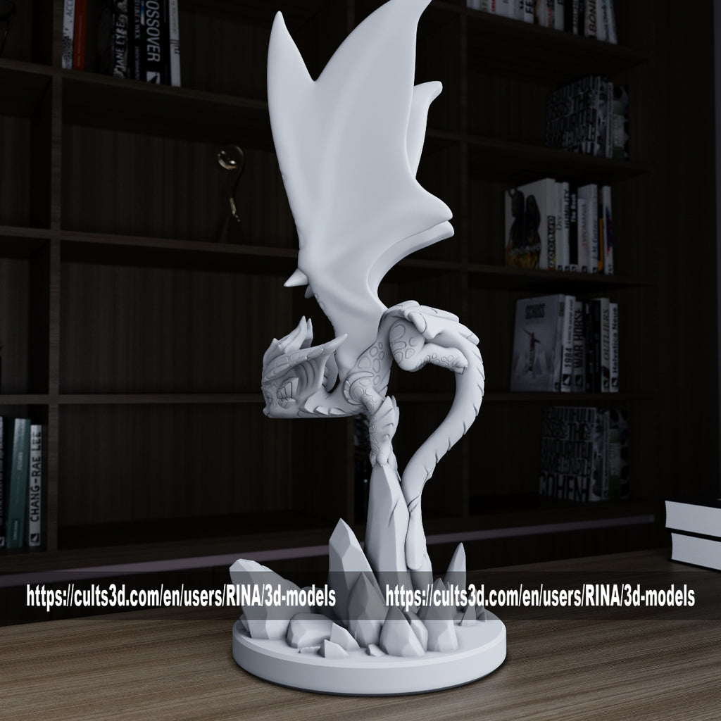 Smolder 3D Printed Figure