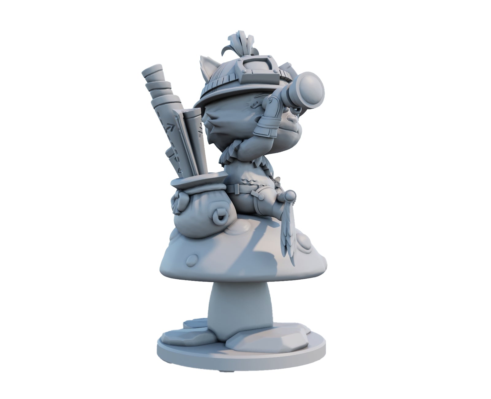 Teemo 3D Printed Figure