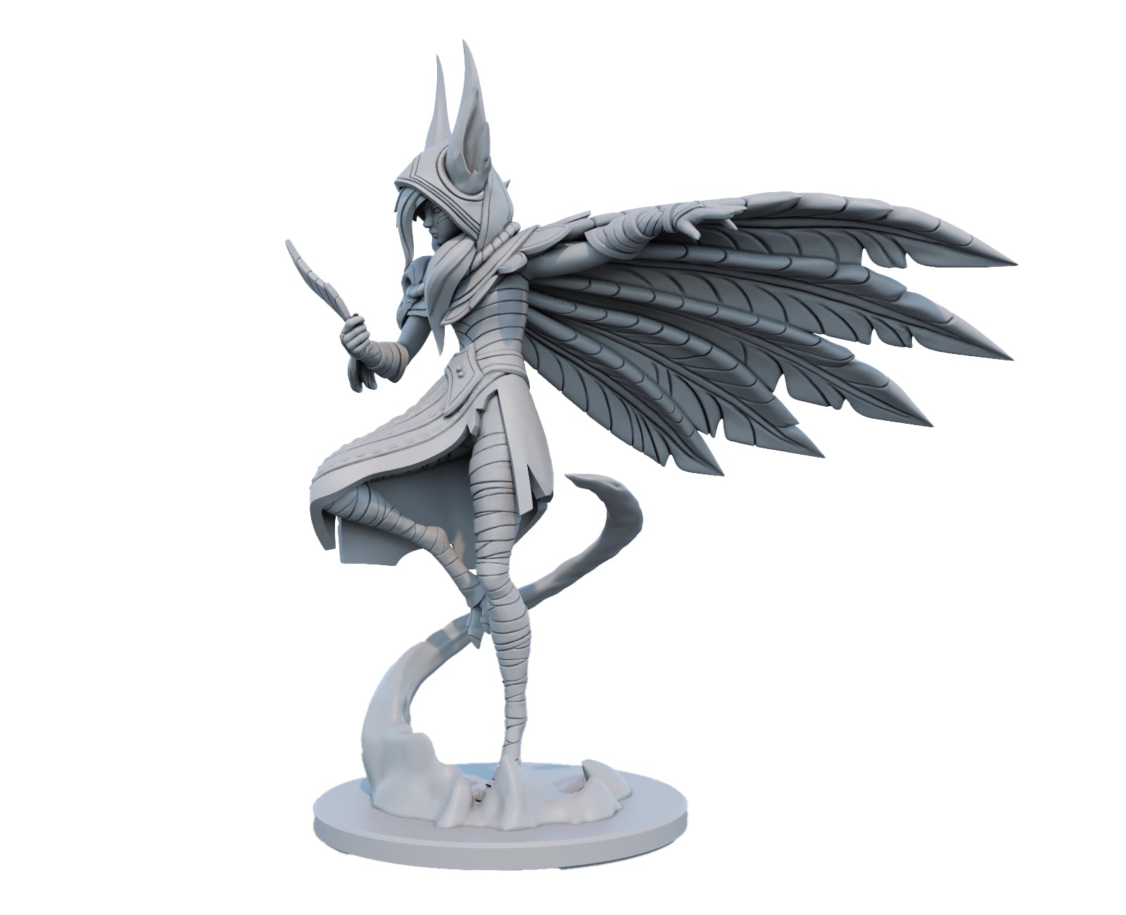 Xayah 3D Printed Figure