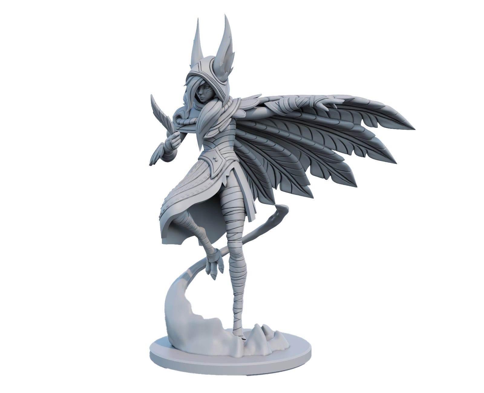 Xayah 3D Printed Figure