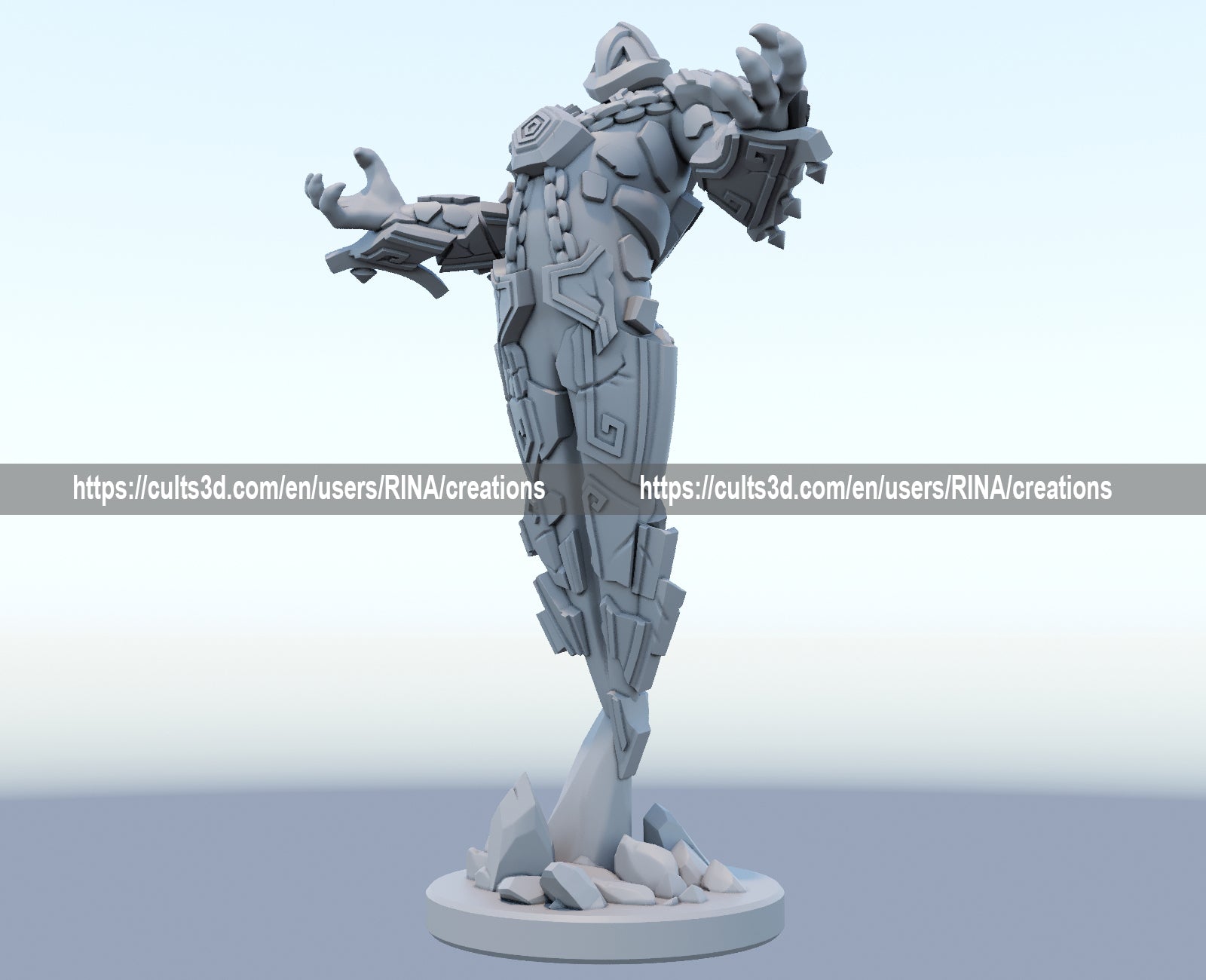 Xerath 3D Printed Figure